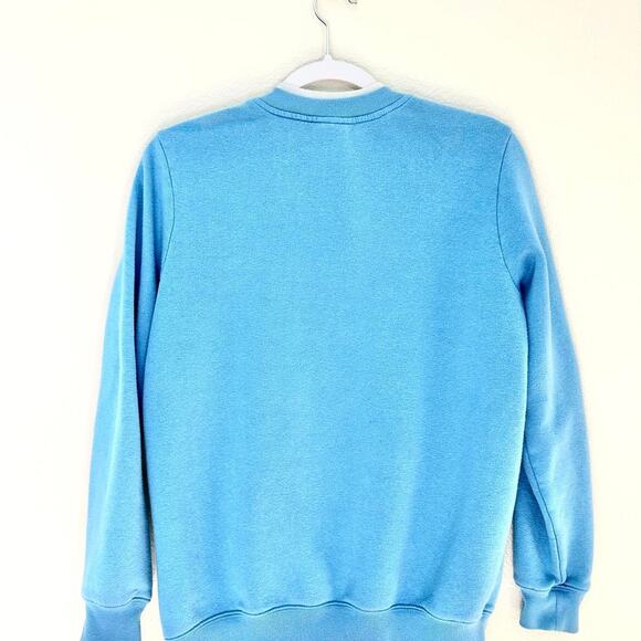 Blue Blair Embroidered Rose Quarter Zip Sweatshirt - Picture 3 of 5